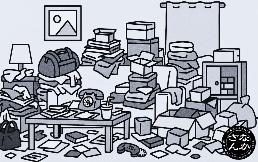 散らかった部屋